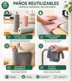 Rollo de paños de microfibra