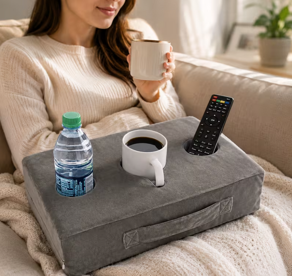 Portavasos Almohada Cojín Para Sofá