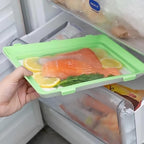 Pack 3 Bandejas Apilables con Tapa Flexible Hermética | Conservación de Alimentos Frescos Reutilizable