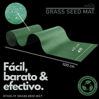 Alfombra de germinación rápida de césped
