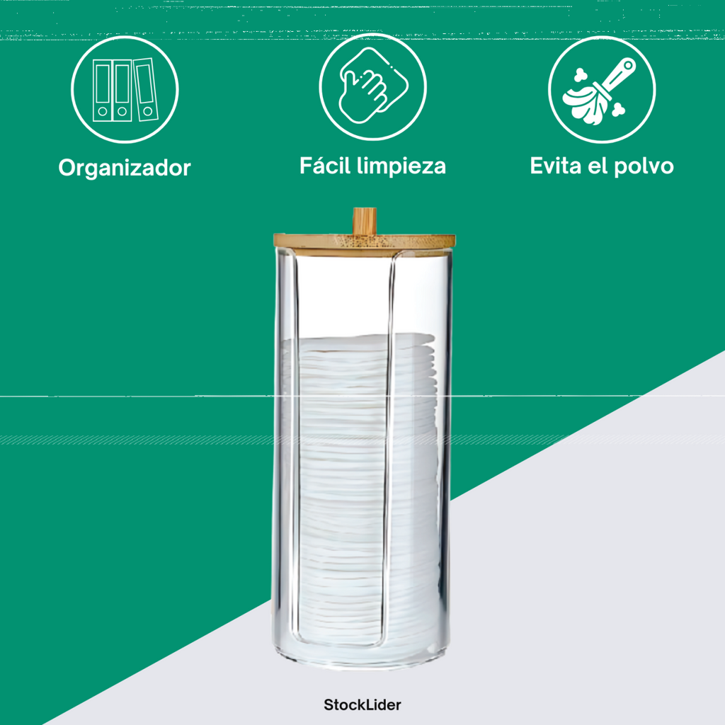 Dispensador de discos desmaquillantes