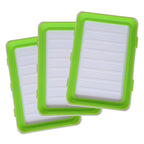 Pack 3 Bandejas Apilables con Tapa Flexible Hermética | Conservación de Alimentos Frescos Reutilizable