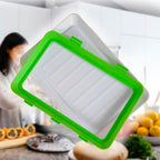 Pack 3 Bandejas Apilables con Tapa Flexible Hermética | Conservación de Alimentos Frescos Reutilizable