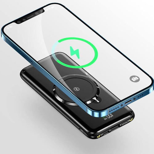 Powerbank carga inalámbrico y cables