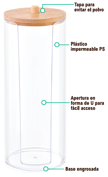 Dispensador de discos desmaquillantes